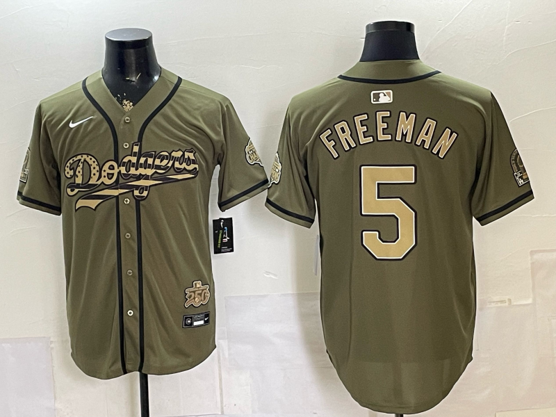 Men Los Angeles Dodgers #5 Freeman green Game 2026 Nike MLB Jersey 053002